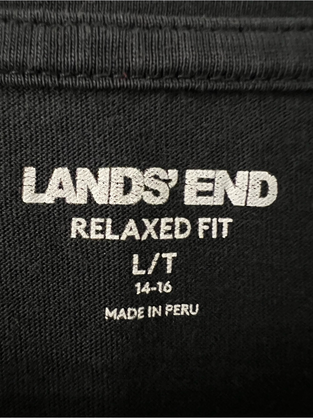 4 Lands' End Long-Sleeved V-Neck Tees - Black/Red/Navy/Purple - Picture 3 of 12